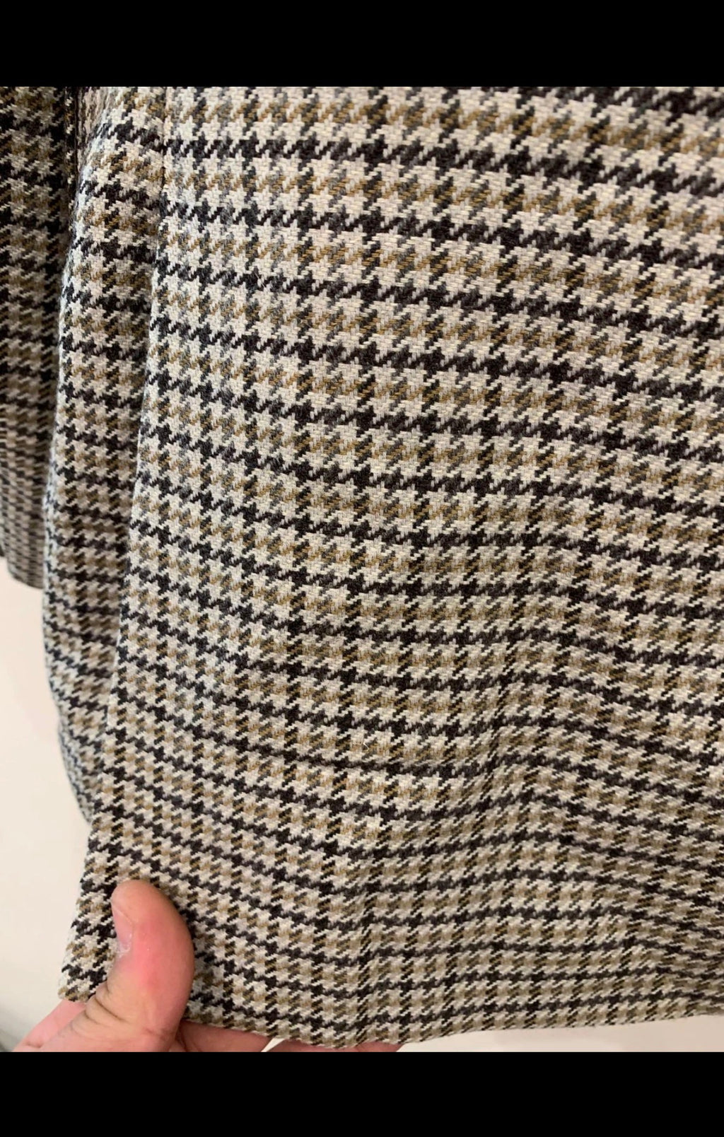 1970s Vintage houndstooth pure wool classic hunting jacket blazer 40R 40S