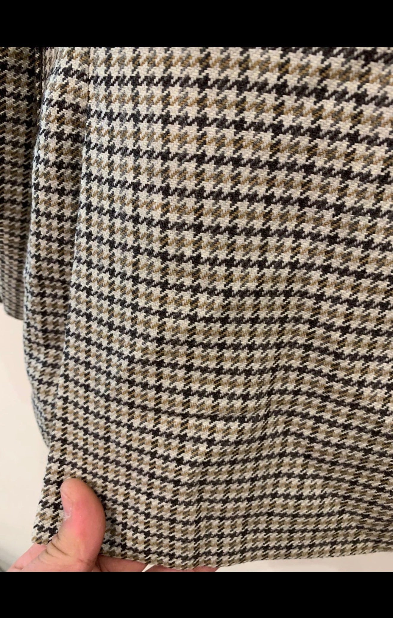 1970s Vintage houndstooth pure wool classic hunting jacket blazer 40R 40S