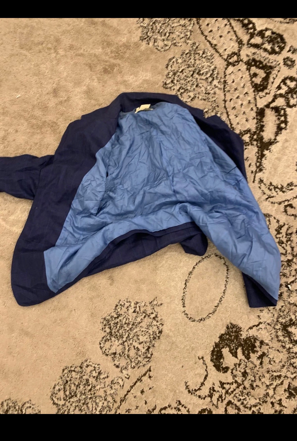 Vintage Escada 100% pure cashmere Ermenegildo Zegna blue jacket blazer 40 M 10