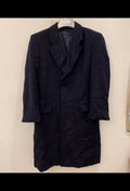 Vintage St Michael pure wool classic navy suit over coat 38R 38S