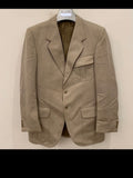1970s vintage wool blend classic beige hunting jacket blazer 36R 36S