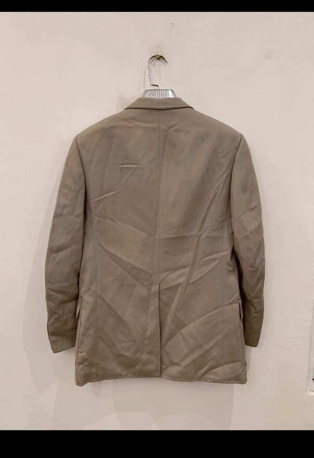 1970s vintage wool blend classic beige hunting jacket blazer 36R 36S