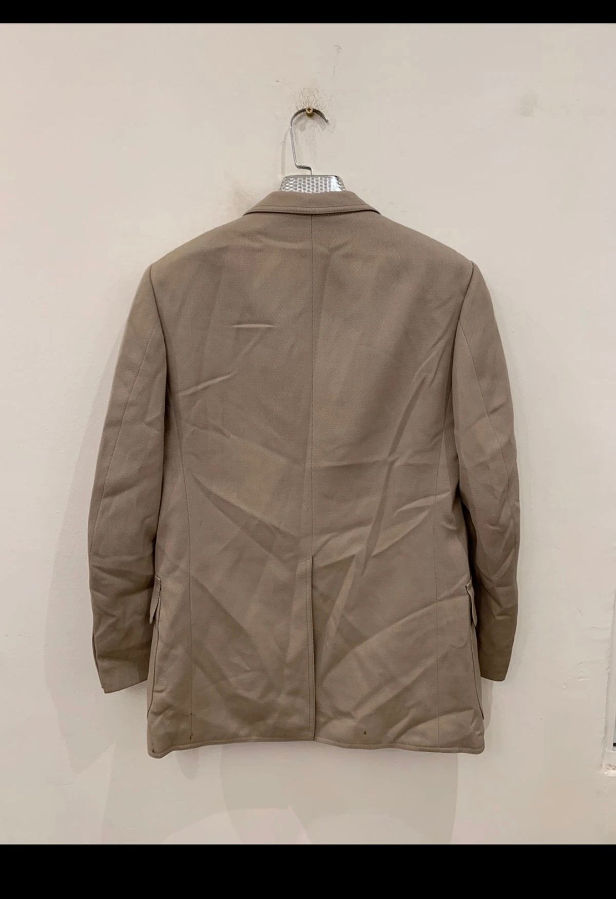 1970s vintage wool blend classic beige hunting jacket blazer 36R 36S
