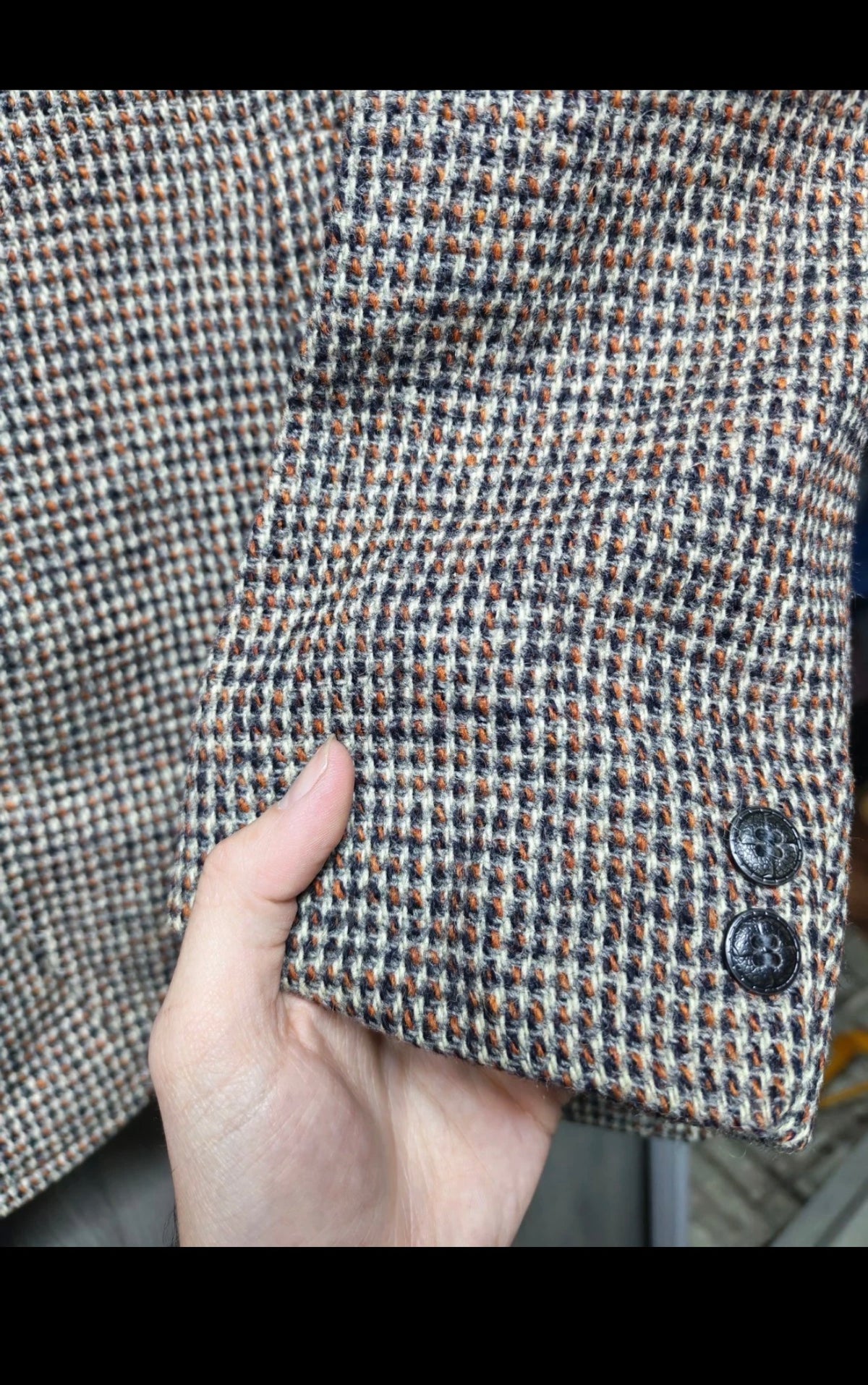 Vintage Harris Tweed pure wool handwoven classic hunting jacket blazer 38R