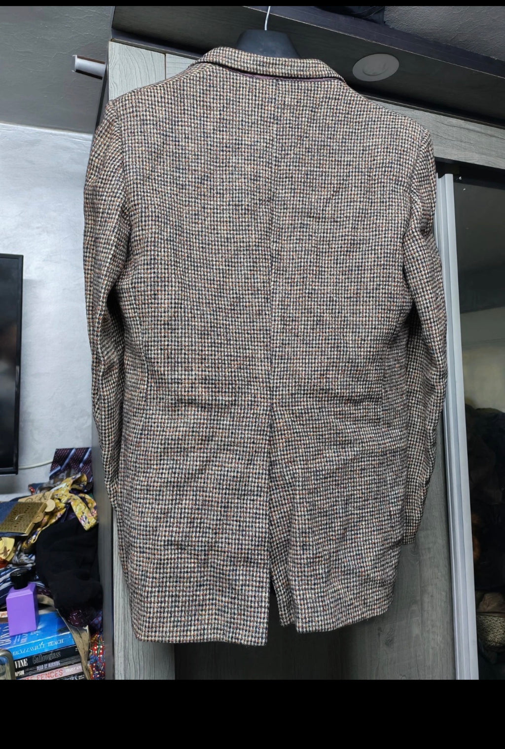 Vintage Harris Tweed pure wool handwoven classic hunting jacket blazer 38R
