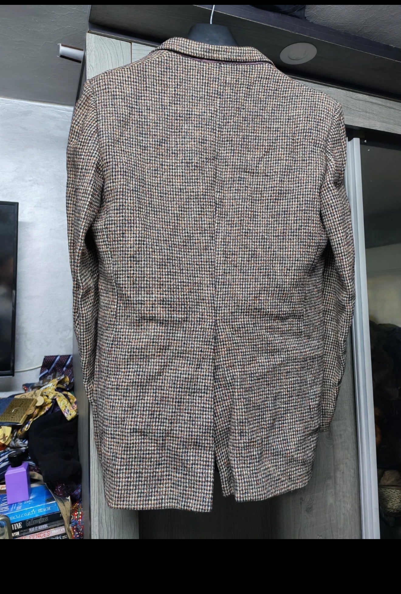 Vintage Harris Tweed pure wool handwoven classic hunting jacket blazer 38R