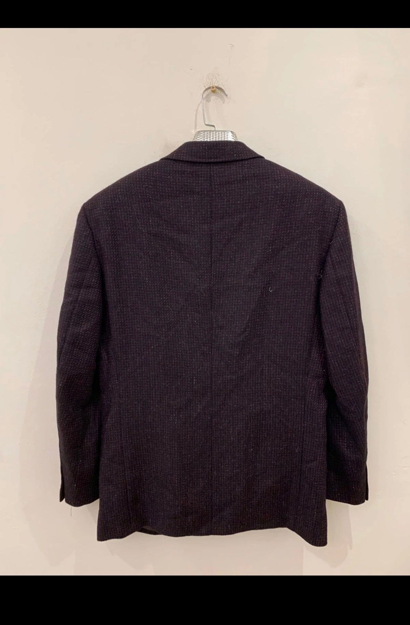 Vintage Gianfranco Ferre pure wool soft tweed burgundy jacket blazer 40R