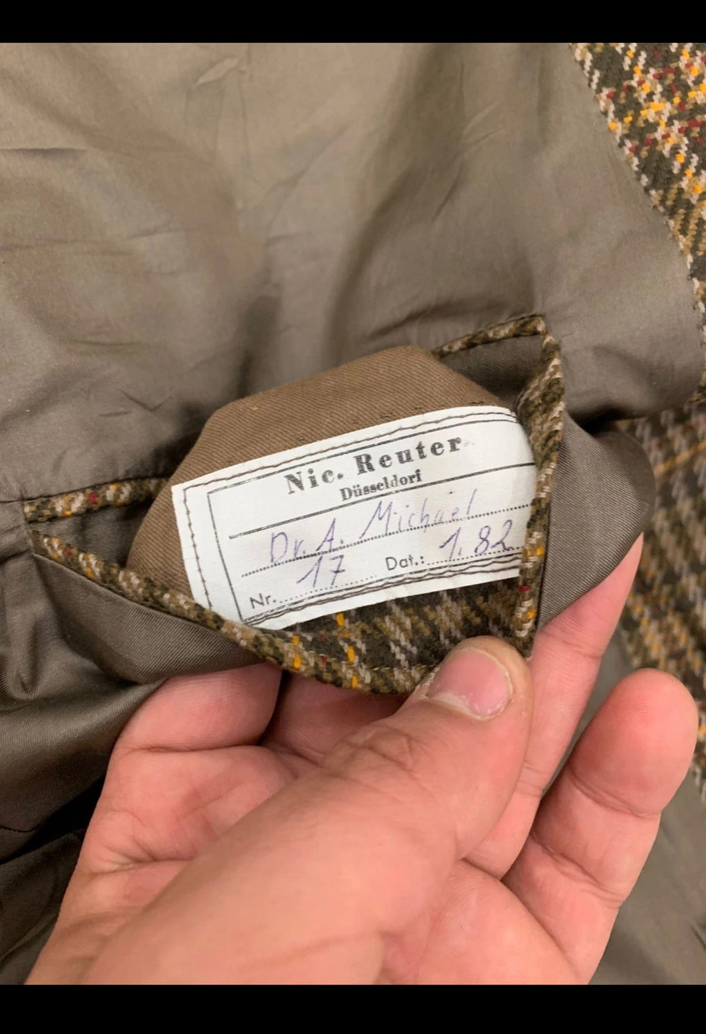 1980s dated Vintage plaid pure wool classic brown hunting jacket blazer 44R