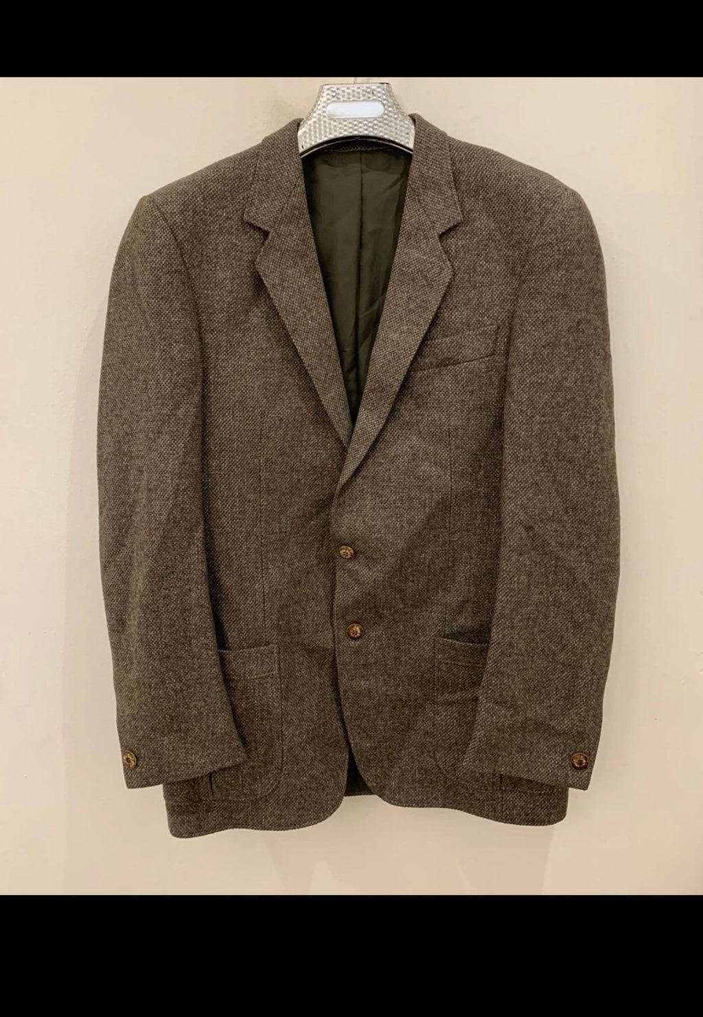 Vintage Westbury pure wool Tweed brown belted hunting jacket blazer 40R 40L