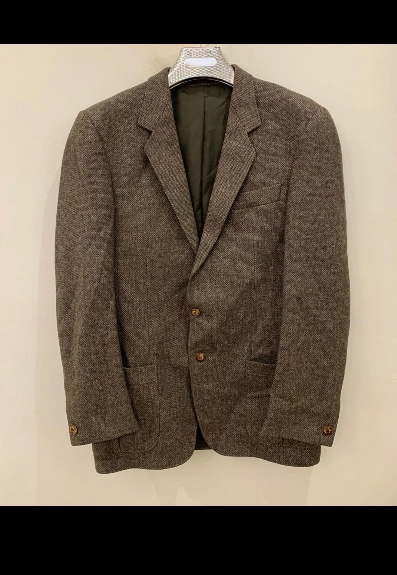Vintage Westbury pure wool Tweed brown belted hunting jacket blazer 40R 40L