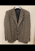 Vintage Joseph Abboud pure wool glen check classic jacket blazer 44L