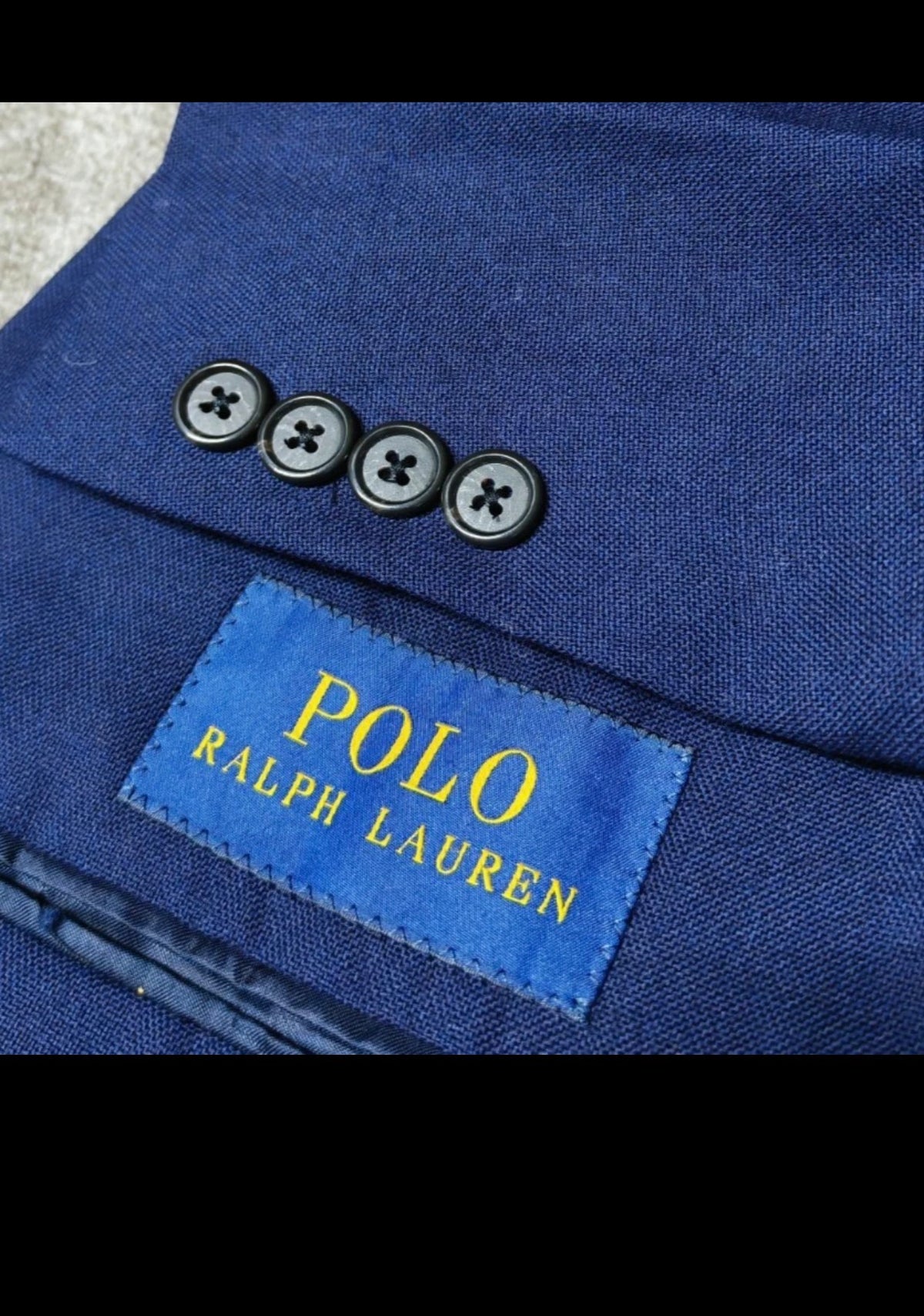 Classic Polo Ralph Lauren pure wool navy USA made jacket blazer 38R