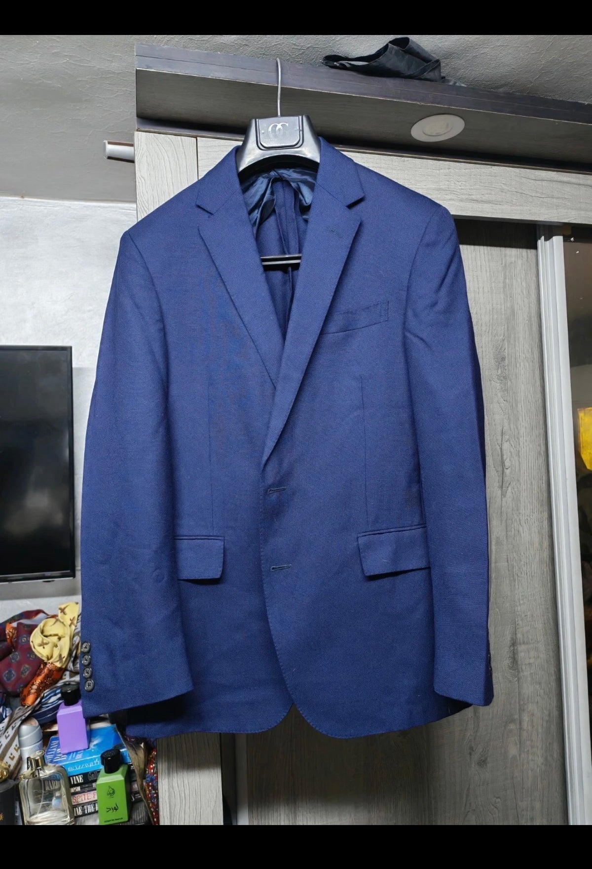 Classic Polo Ralph Lauren pure wool navy USA made jacket blazer 38R