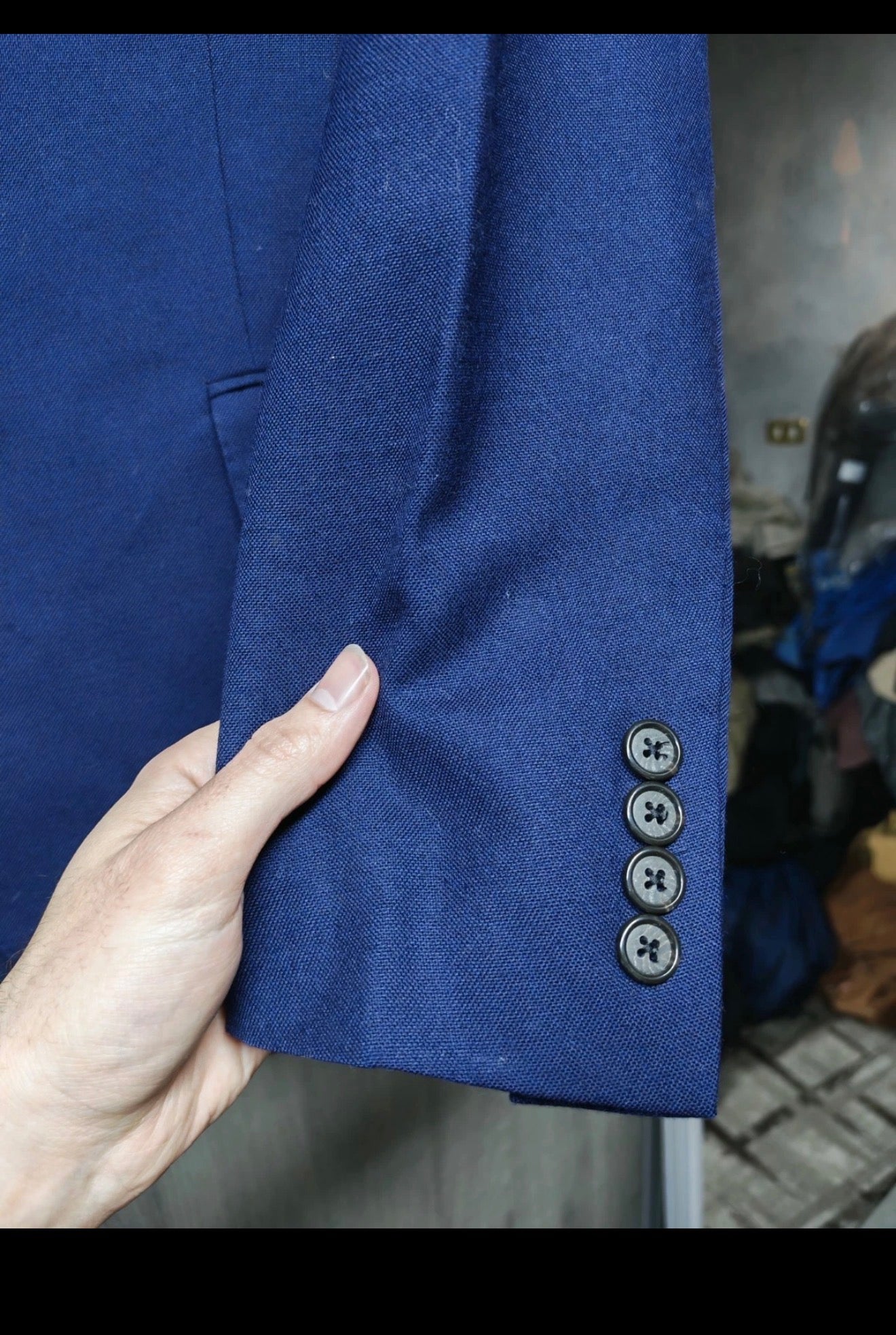Classic Polo Ralph Lauren pure wool navy USA made jacket blazer 38R