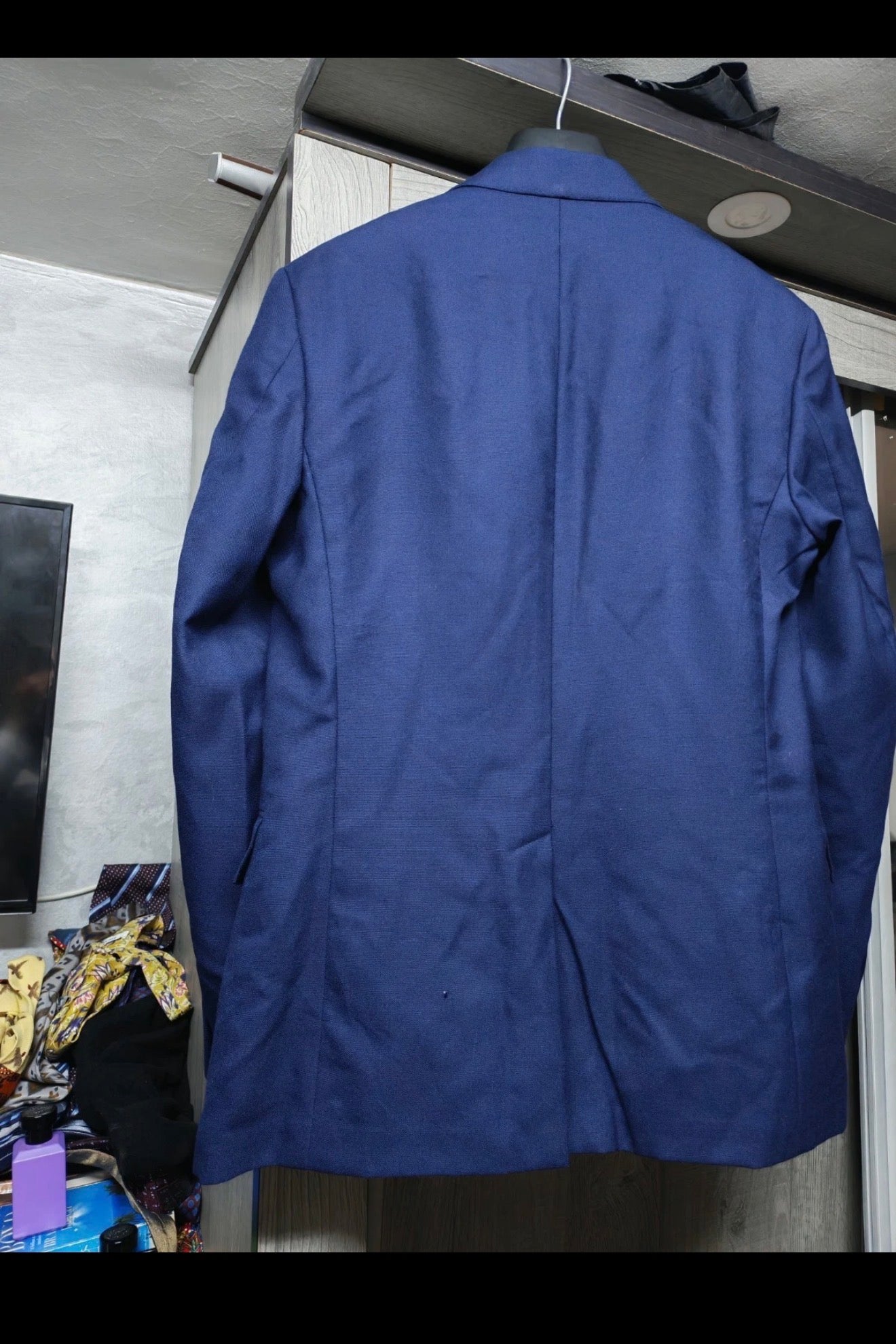 Classic Polo Ralph Lauren pure wool navy USA made jacket blazer 38R