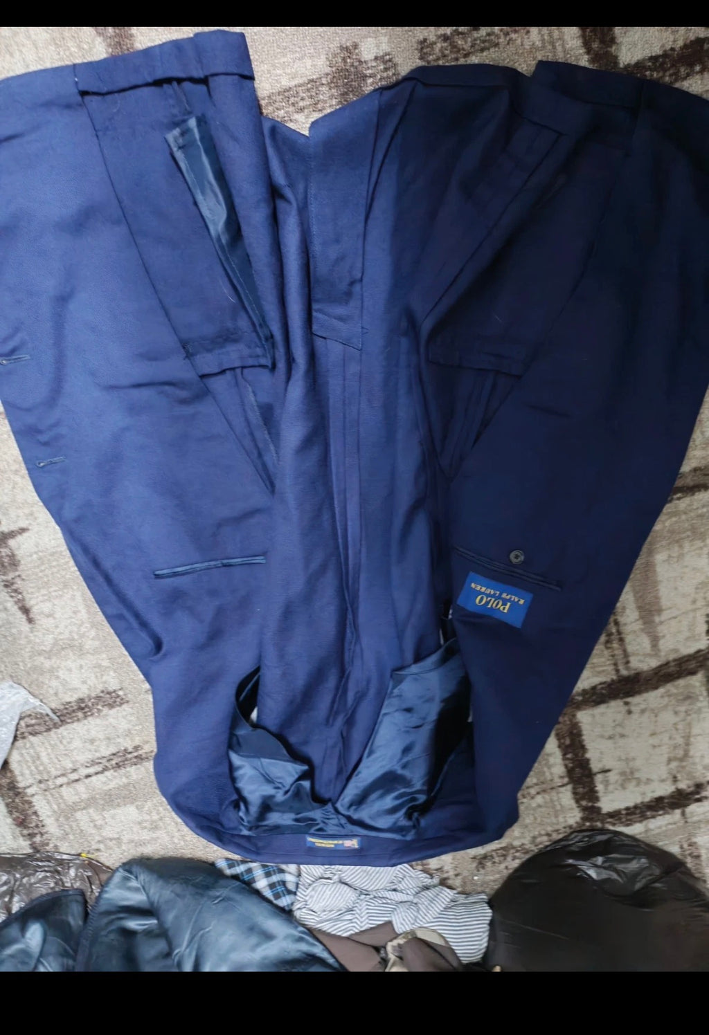 Classic Polo Ralph Lauren pure wool navy USA made jacket blazer 38R