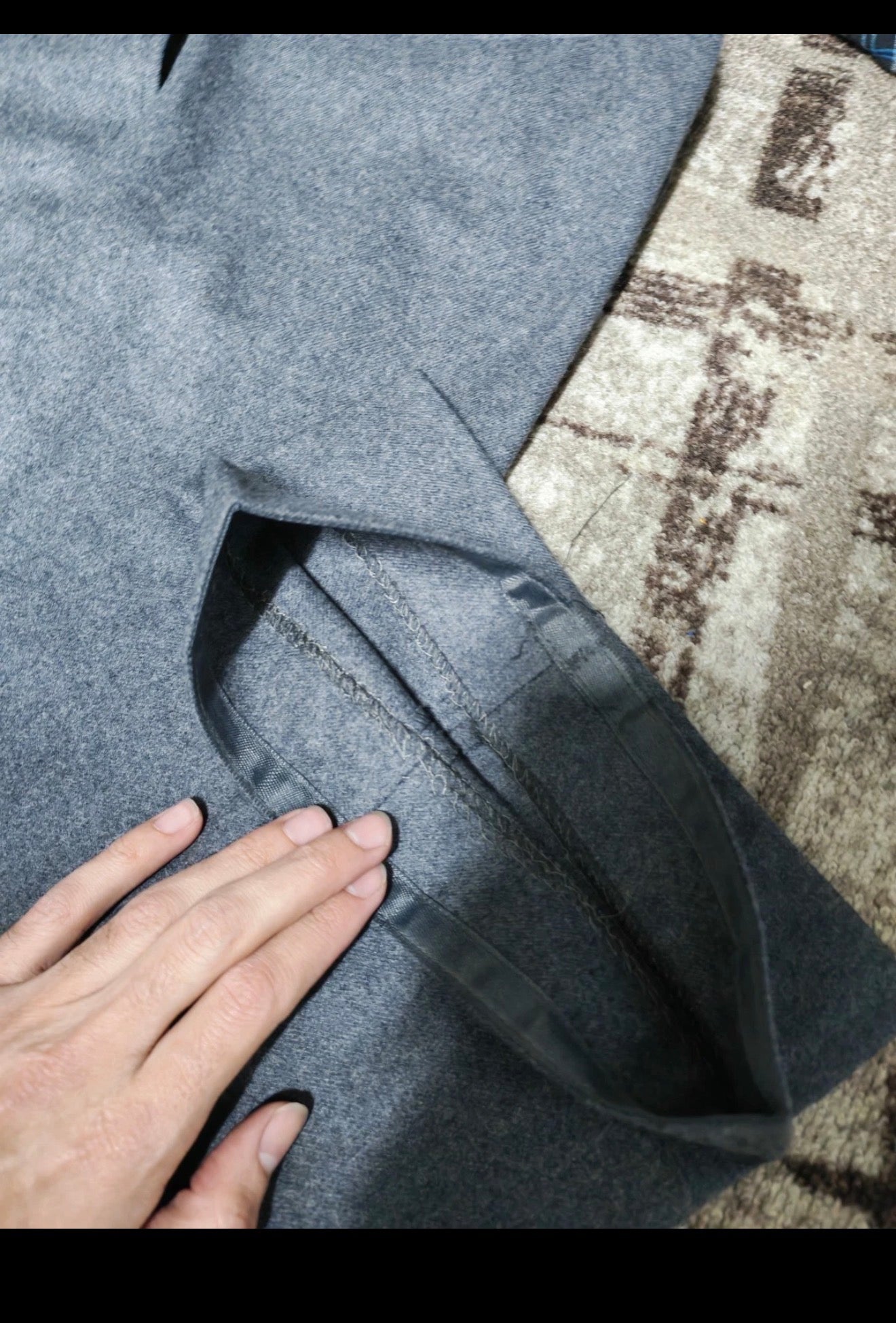 Vintage classic pure woollen wool 3 piece gray 2 button suit 40R 40L