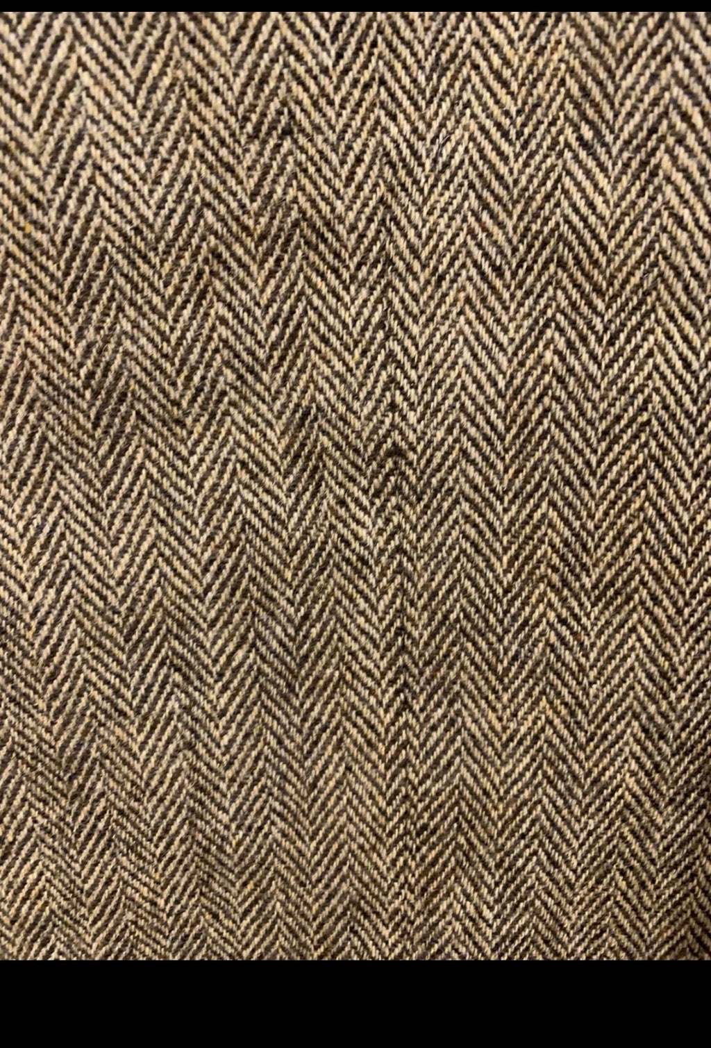 Vintage pure wool Tweed herringbone brown hunting jacket blazer 42R