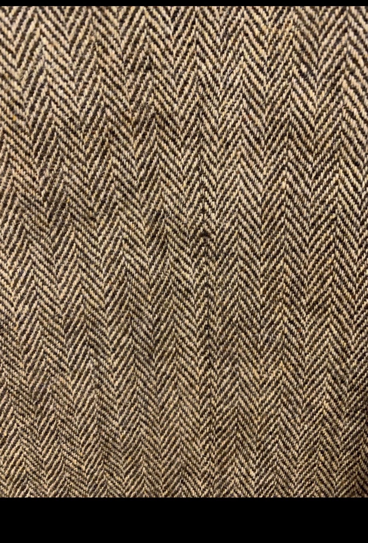 Vintage pure wool Tweed herringbone brown hunting jacket blazer 42R