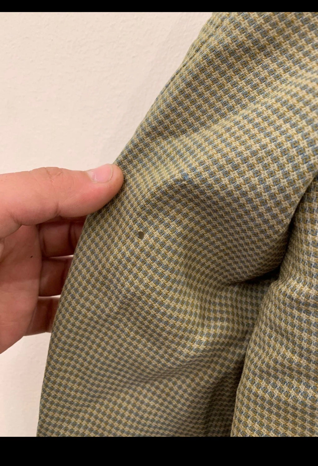 Vintage Avanzata houndstooth pure wool classic green hunting jacket blazer 44R
