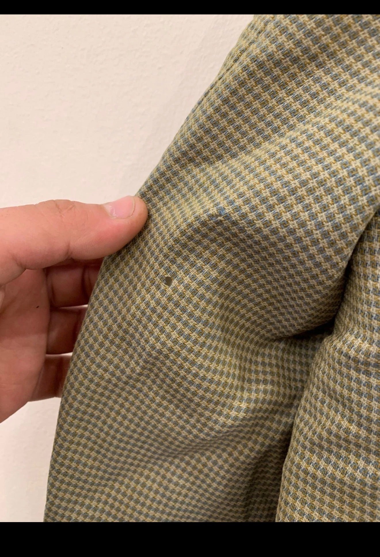 Vintage Avanzata houndstooth pure wool classic green hunting jacket blazer 44R