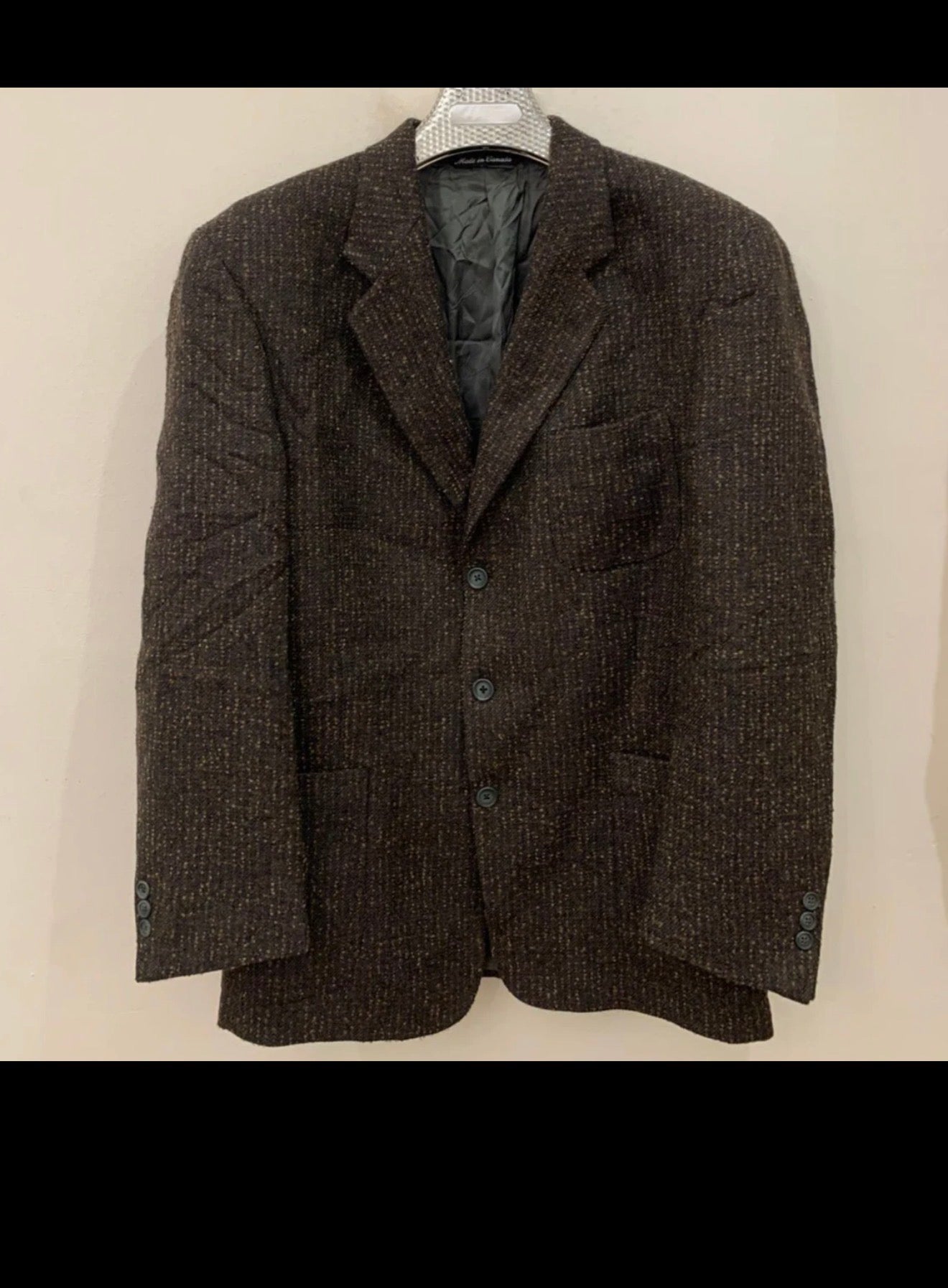 Vintage Jack Victor pure wool classic 3 button brownish jacket blazer 40R