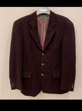 Vintage Boss Twenty pure wool tweed classic burgundy jacket blazer 42R 42S