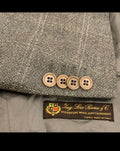 Vintage Roy Robson Loro Piana Wool Cashmere Windowpane green jacket blazer 44L