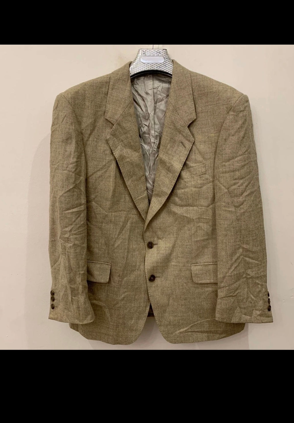 Vintage Gardeur pure wool brown beige classic hunting jacket blazer 42R