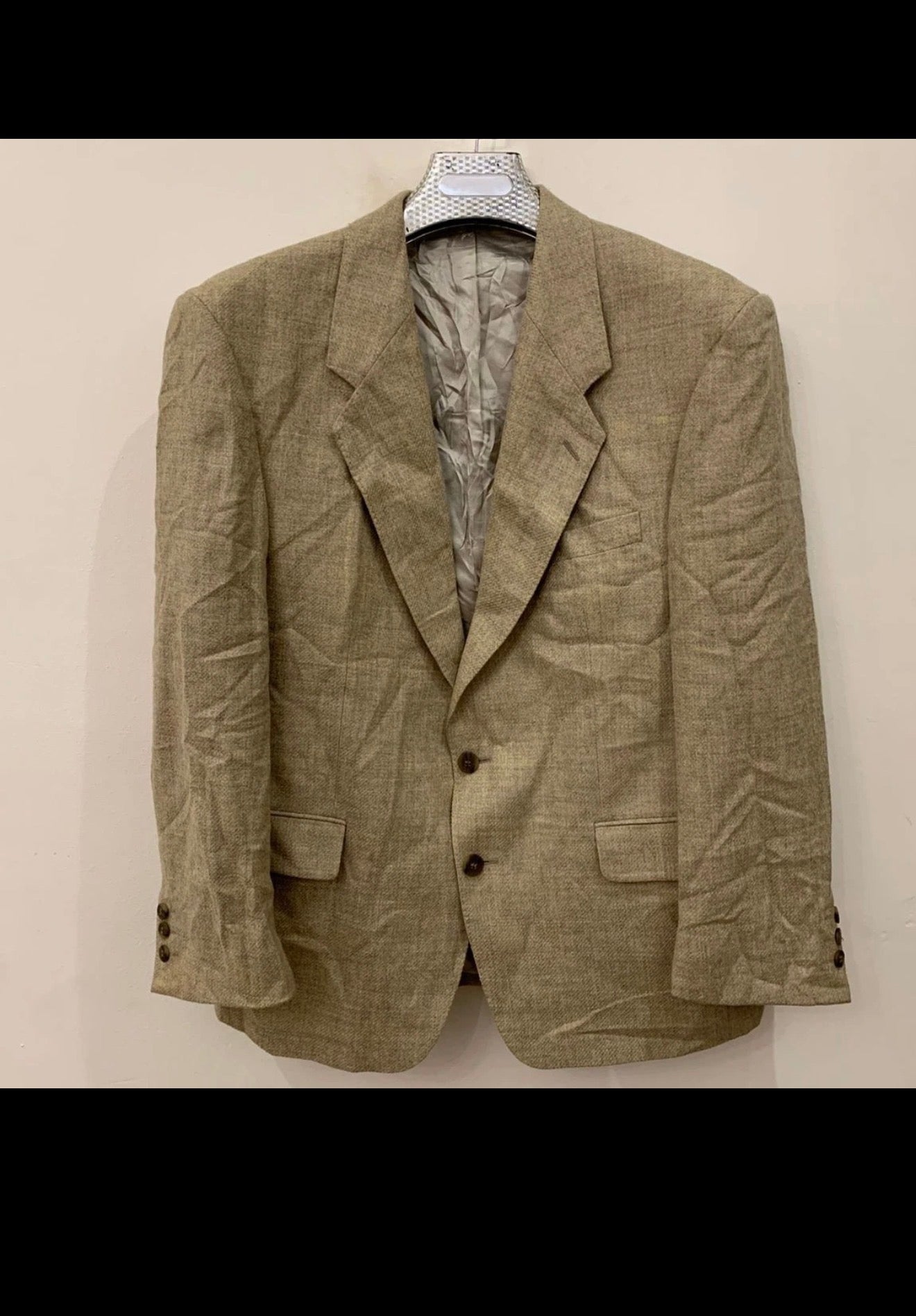Vintage Gardeur pure wool brown beige classic hunting jacket blazer 42R