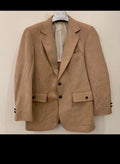 1970s vintage classic rockabilly disco camel beige suit jacket blazer 38R