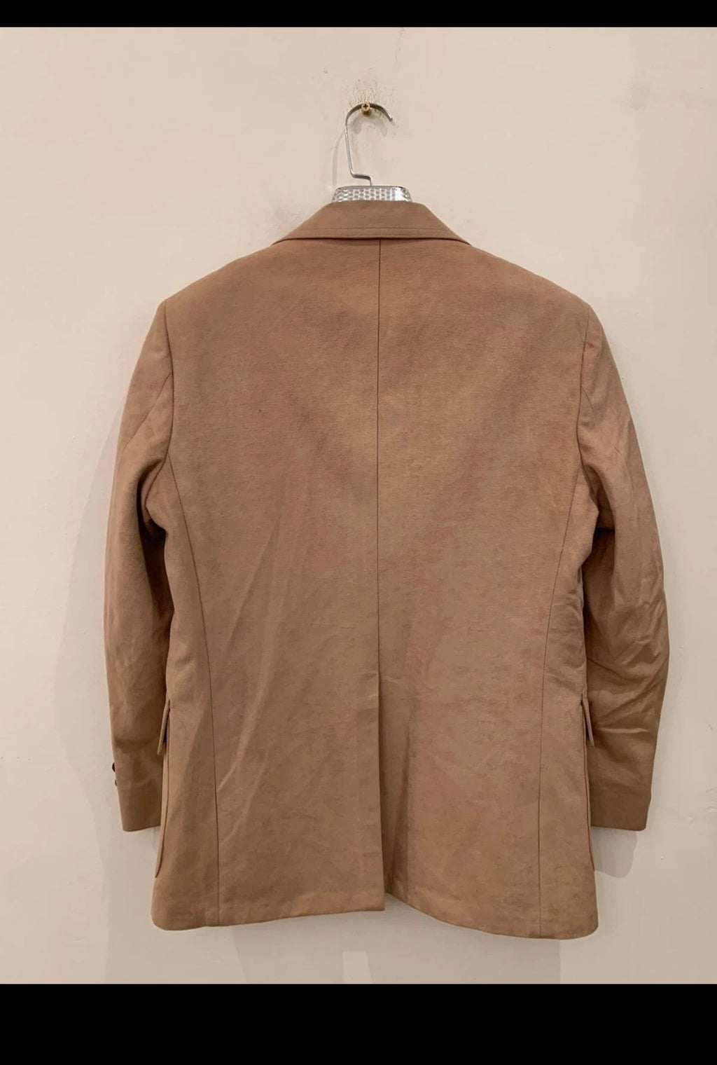 1970s vintage classic rockabilly disco camel beige suit jacket blazer 38R