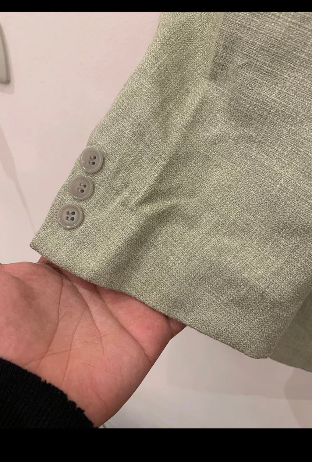 Vintage Ermenegildo Zegna Soft Silk Cotton Linen green jacket blazer 44S