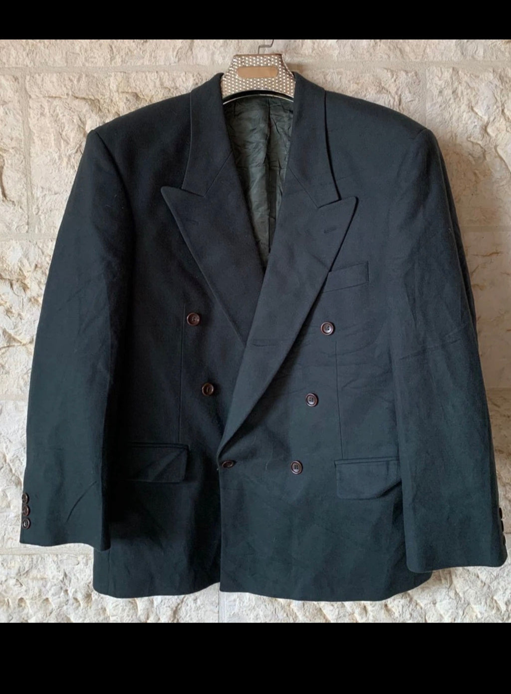 St Michael Marks & Spencer wool cashmere blend double breasted blazer 42R 42S