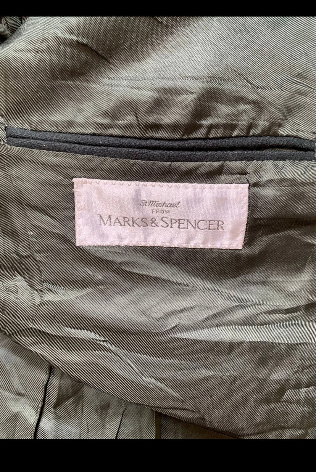 St Michael Marks & Spencer wool cashmere blend double breasted blazer 42R 42S