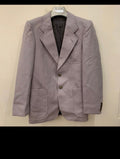 1970s Vintage pure wool classic gray 2 button jacket blazer 36R