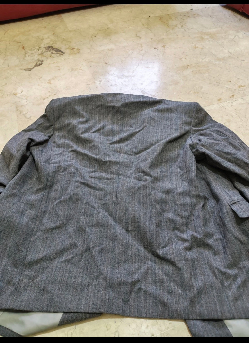 1970s vintage all worsted wool double breasted gray jacket blazer 44R