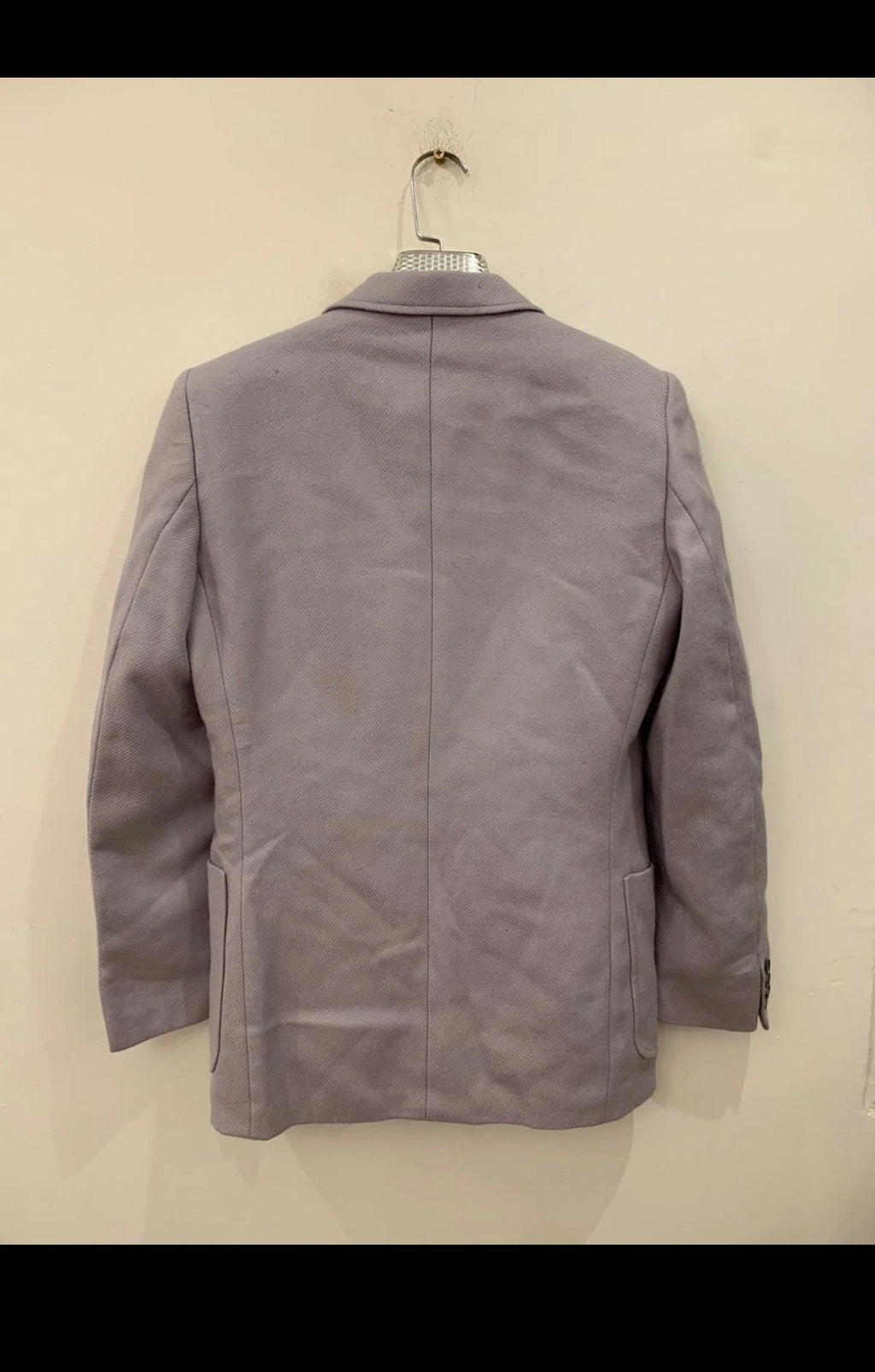 1970s Vintage pure wool classic gray 2 button jacket blazer 36R