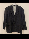 Vintage double breasted summer classic unique striped suit 42R 42S