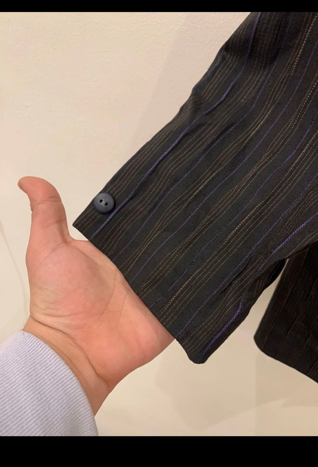 Vintage double breasted summer classic unique striped suit 42R 42S
