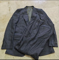 Vintage all worsted wool herringbone classic 2 button suit 34R XS