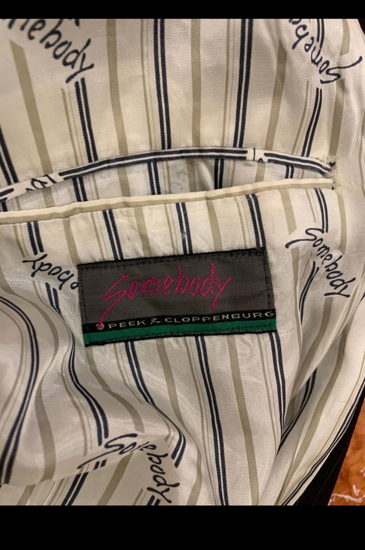 Vintage double breasted summer classic unique striped suit 42R 42S