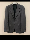 1970s vintage wool blend rockabilly disco classic charcoal gray suit 40R