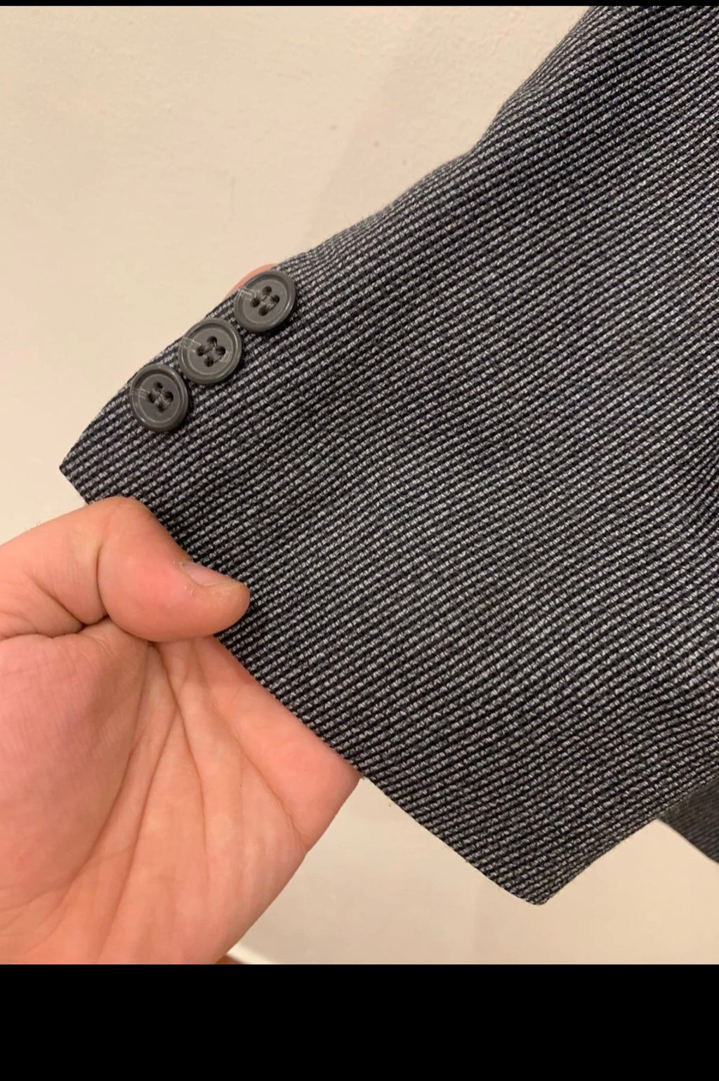 1970s vintage wool blend rockabilly disco classic charcoal gray suit 40R