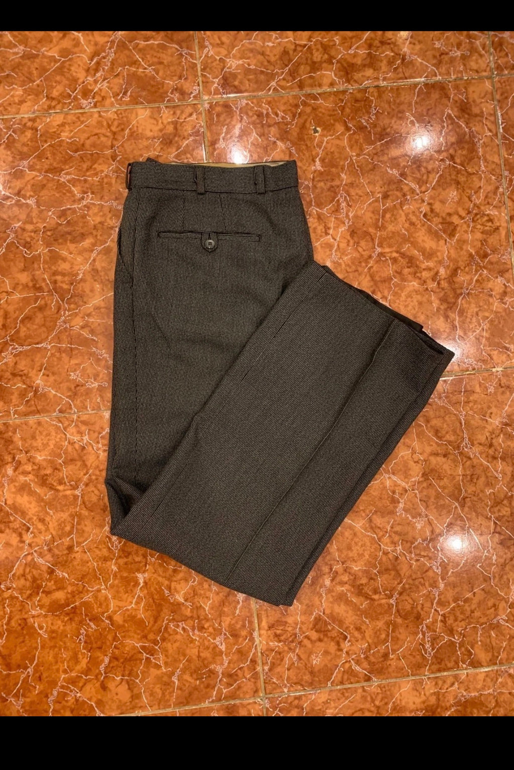 1970s vintage wool blend rockabilly disco classic charcoal gray suit 40R