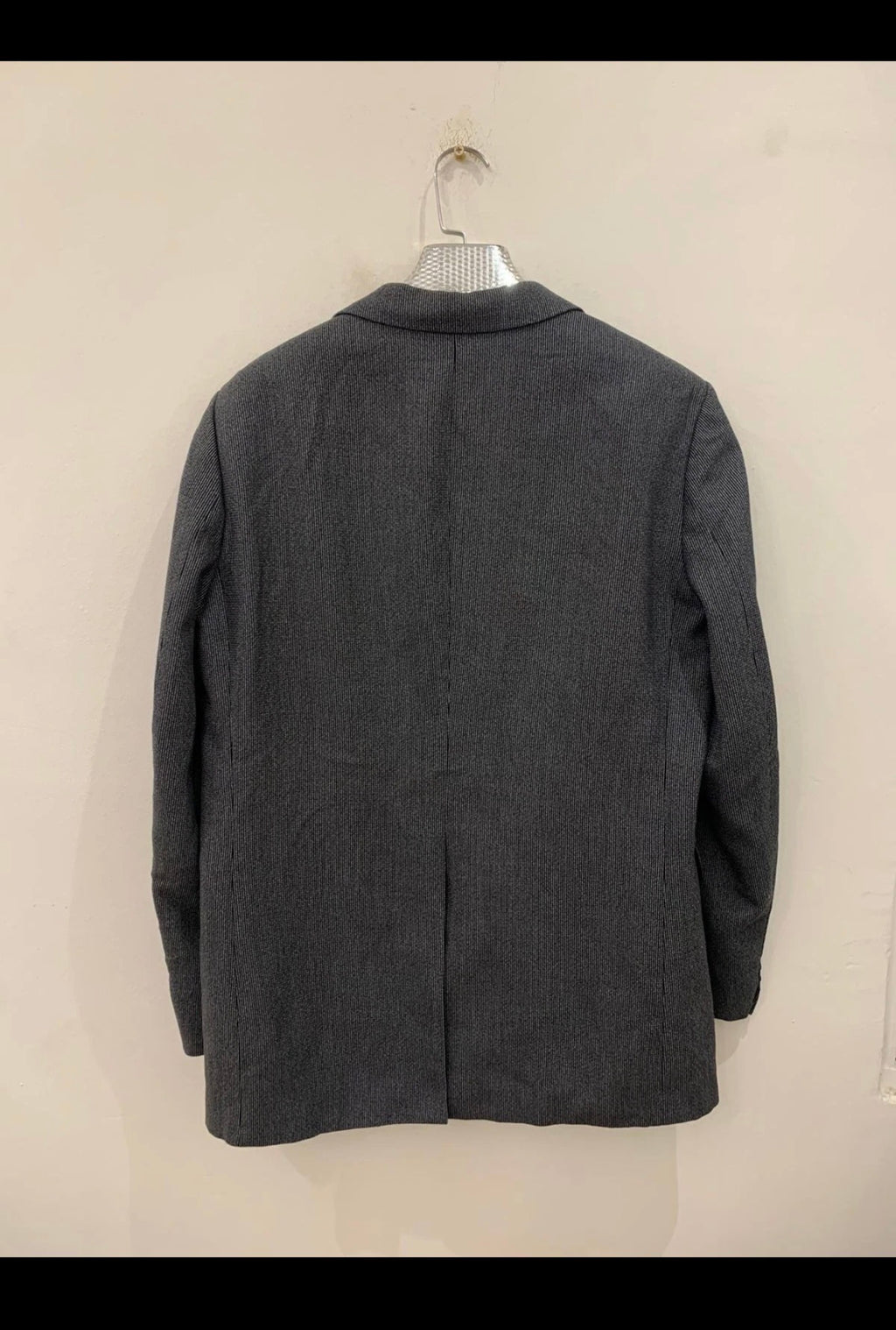 1970s vintage wool blend rockabilly disco classic charcoal gray suit 40R