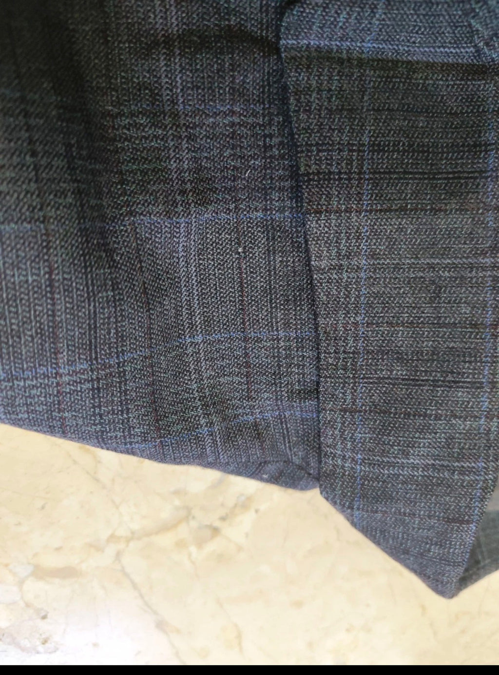 Vintage Superfine pure Wool classic charcoal glen check 2 button suit 44R