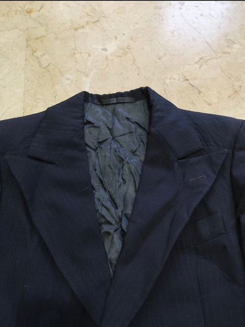1970s Vintage wool blend peak lapel classic rockabilly disco jacket blazer 36R