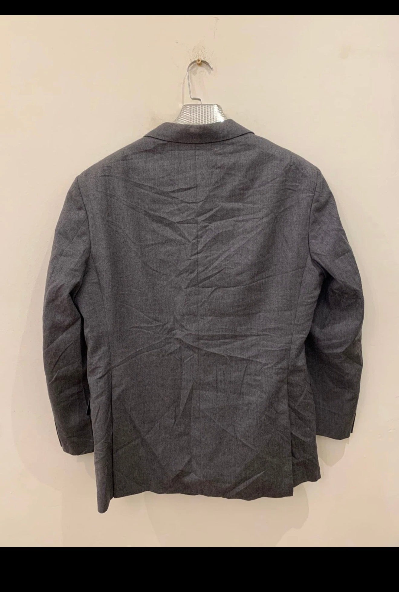 Vintage Burberrys superfine pure wool gray classic jacket blazer 42R