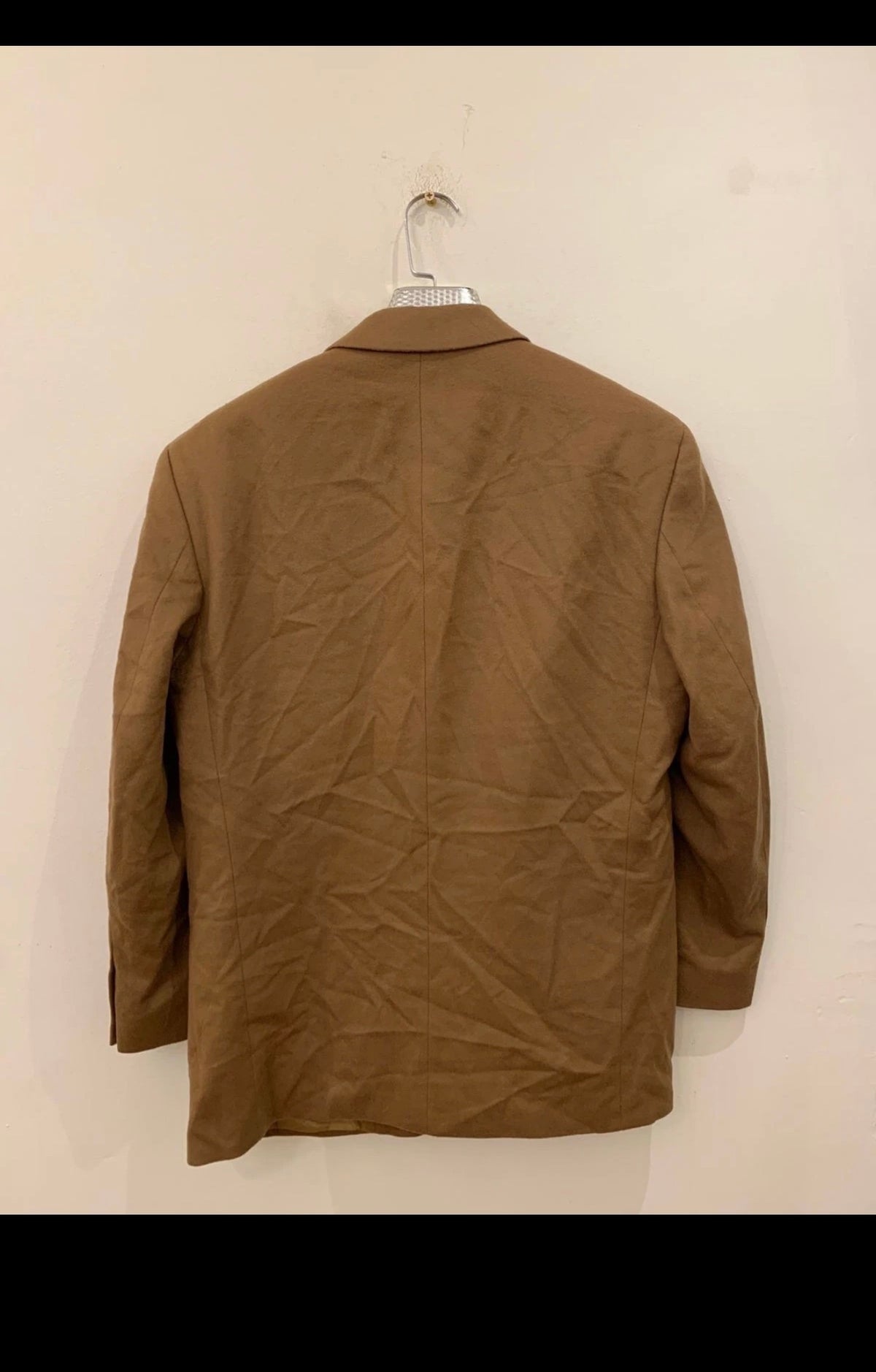 Vintage Paolo Negrato cashmere classic brown jacket blazer 42R 42S